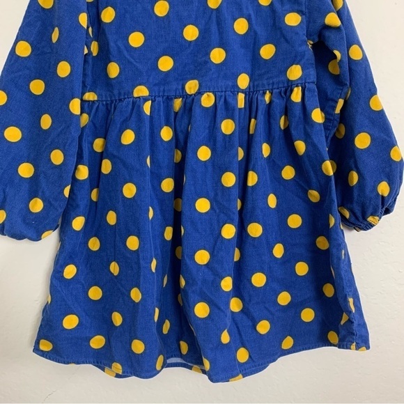 Balabala Toddler Polka Dot Corduroy Dress Little Girls 130/64 Cotton Puff Sleeve - Picture 5 of 13